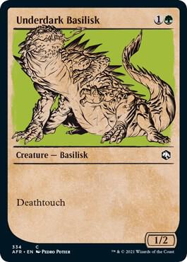 Underdark Basilisk (Showcase) (334) [Adventures in the Forgotten Realms] [Showcase]