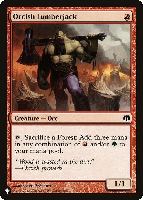 Orcish Lumberjack (44/81) [The List]