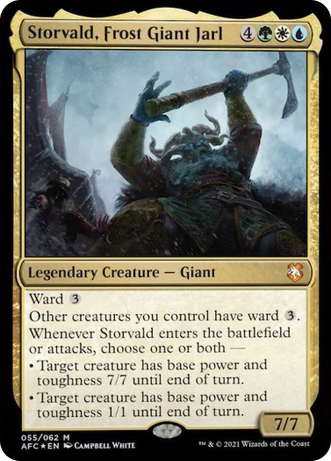 Storvald, Frost Giant Jarl (55) [Forgotten Realms Commander]