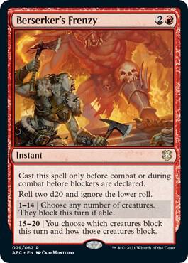 Berserker's Frenzy (29) [Forgotten Realms Commander]