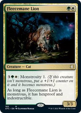 Fleecemane Lion (185) [Forgotten Realms Commander]