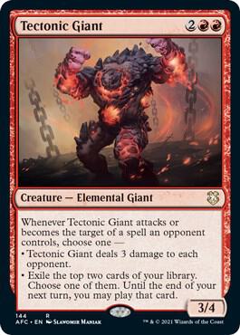 Tectonic Giant (144) [Forgotten Realms Commander]