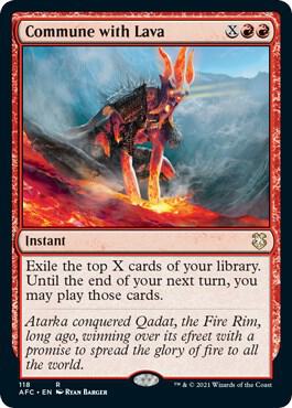 Commune with Lava (118) [Forgotten Realms Commander]
