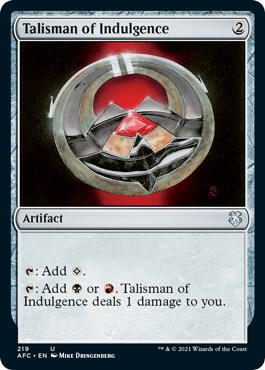 Talisman of Indulgence (219) [Forgotten Realms Commander]