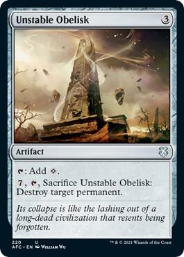 Unstable Obelisk (220) [Forgotten Realms Commander]
