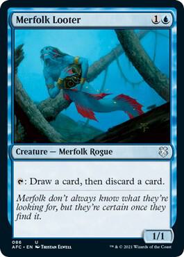 Merfolk Looter (86) [Forgotten Realms Commander]