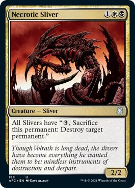 Necrotic Sliver (188) [Forgotten Realms Commander]