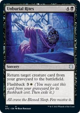 Unburial Rites (111) [Forgotten Realms Commander]
