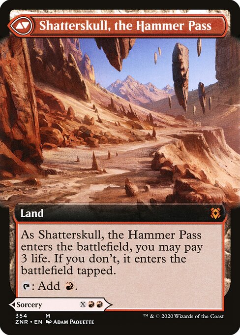 Shatterskull Smashing (Extended Art) (354) [Zendikar Rising] [Extended Art] Reverse