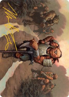 Hobgoblin Bandit Lord Art Card (Gold-Stamped Signature) (30) [Adventures in the Forgotten Realms Art Series]