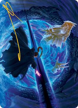 Bar the Gate Art Card (Gold-Stamped Signature) (45) [Adventures in the Forgotten Realms Art Series]