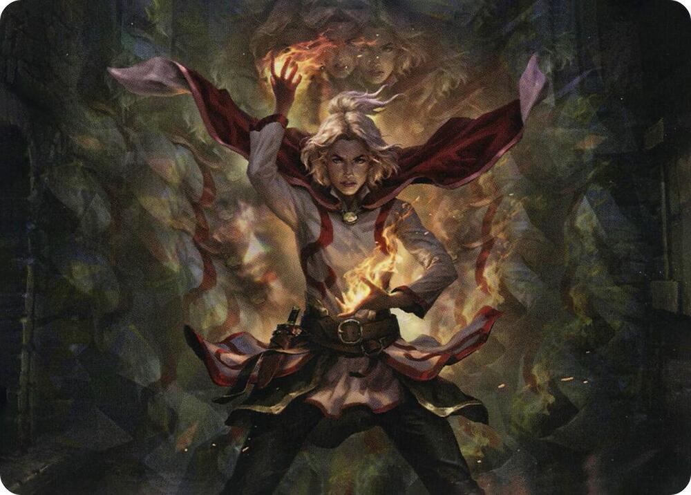 Delina, Wild Mage Art Card (31) [Adventures in the Forgotten Realms Art Series]