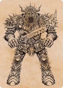 Iron Golem (Showcase) Art Card (80) [Adventures in the Forgotten Realms Art Series]