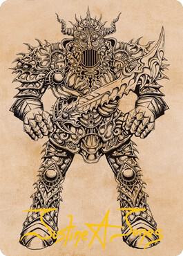 Iron Golem (Showcase) Art Card (Gold-Stamped Signature) (80) [Adventures in the Forgotten Realms Art Series]