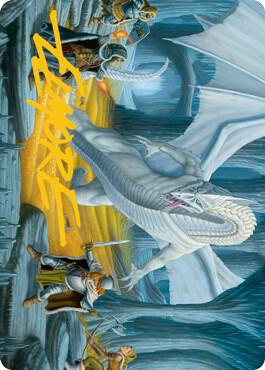 Cave of the Frost Dragon Art Card (Gold-Stamped Signature) (46) [Adventures in the Forgotten Realms Art Series]