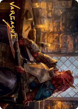 Jaded Sell-Sword Art Card (Gold-Stamped Signature) (47) [Adventures in the Forgotten Realms Art Series]