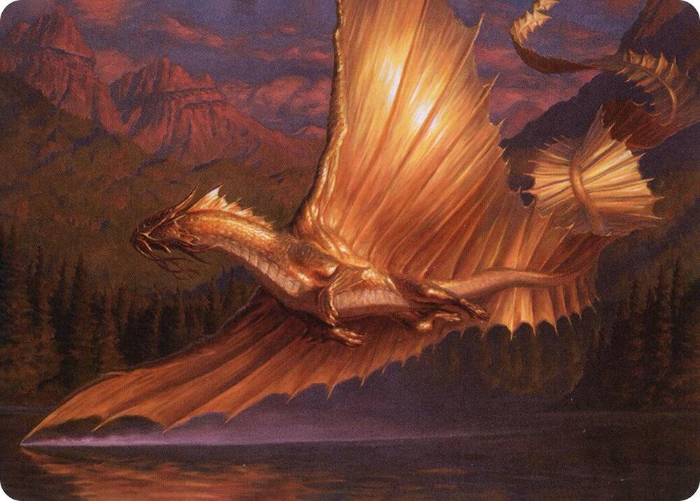 Adult Gold Dragon Art Card (58) [Adventures in the Forgotten Realms Art Series]