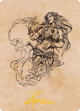 Djinni Windseer (Showcase) Art Card (Gold-Stamped Signature) (74) [Adventures in the Forgotten Realms Art Series]