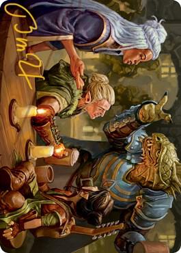 You Meet in a Tavern Art Card (Gold-Stamped Signature) (49) [Adventures in the Forgotten Realms Art Series]