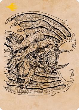 Cloister Gargoyle (Showcase) Art Card (Gold-Stamped) (65) [Adventures in the Forgotten Realms Art Series]