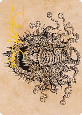 Baleful Beholder (Showcase) Art Card (Gold-Stamped Signature) (68) [Adventures in the Forgotten Realms Art Series]