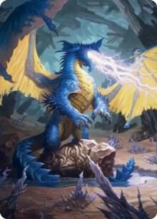 Blue Dragon Art Card (73) [Adventures in the Forgotten Realms Art Series]