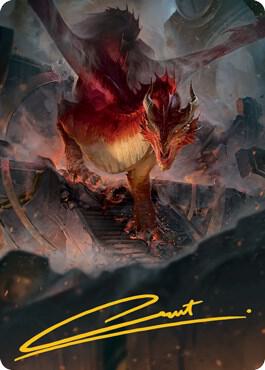Red Dragon Art Card (Gold-Stamped Signature) (81) [Adventures in the Forgotten Realms Art Series]