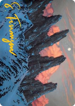 Mountain (59/81) Art Card (Gold-Stamped Signature) [Adventures in the Forgotten Realms Art Series]