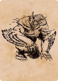 Owlbear (Showcase) Art Card (76) [Adventures in the Forgotten Realms Art Series]