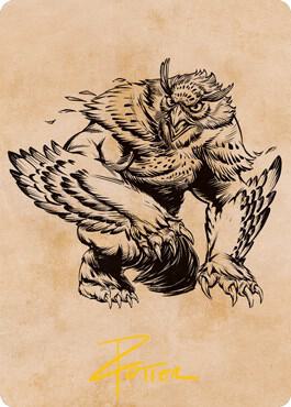 Owlbear (Showcase) Art Card (Gold-Stamped Signature) (76) [Adventures in the Forgotten Realms Art Series]