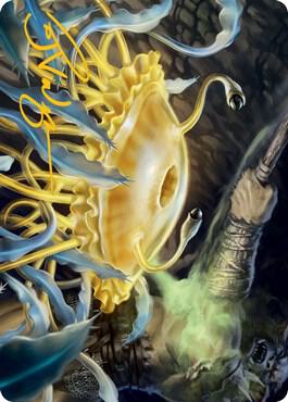 Flumph Art Card (Gold-Stamped Signature) (12) [Adventures in the Forgotten Realms Art Series]