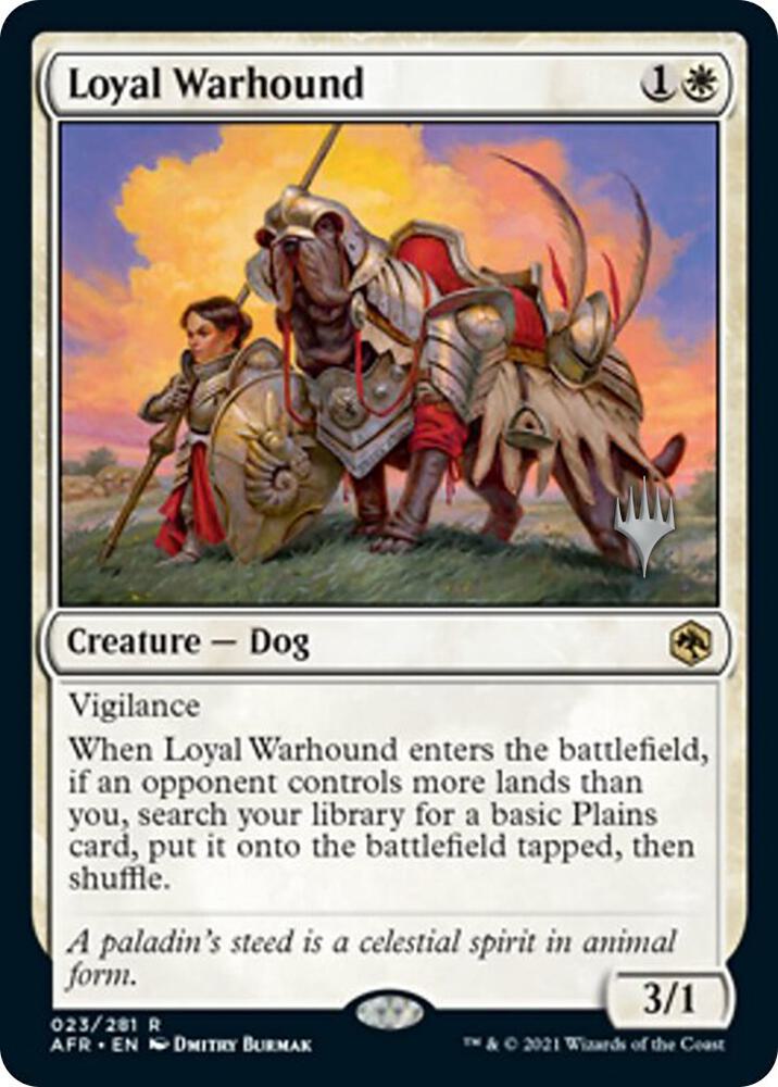 Loyal Warhound (23) [Adventures in the Forgotten Realms Promos]
