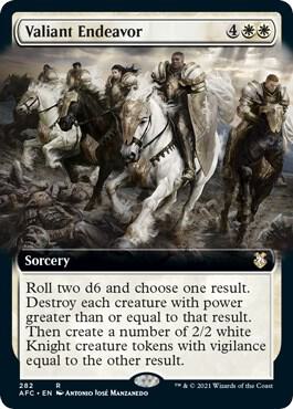 Valiant Endeavor (Extended Art) (282) [Forgotten Realms Commander] [Extended Art]
