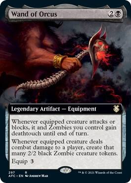 Wand of Orcus (Extended Art) (297) [Forgotten Realms Commander] [Extended Art]