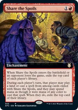 Share the Spoils (Extended Art) (303) [Forgotten Realms Commander] [Extended Art]