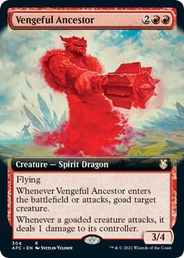 Vengeful Ancestor (Extended Art) (304) [Forgotten Realms Commander] [Extended Art]