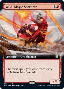 Wild-Magic Sorcerer (Extended Art) (305) [Forgotten Realms Commander] [Extended Art]