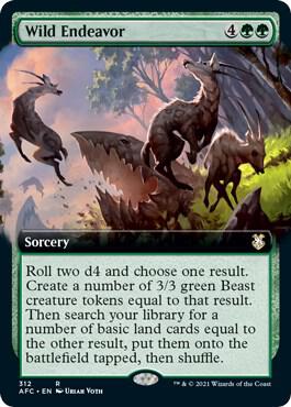 Wild Endeavor (Extended Art) (312) [Forgotten Realms Commander] [Extended Art]