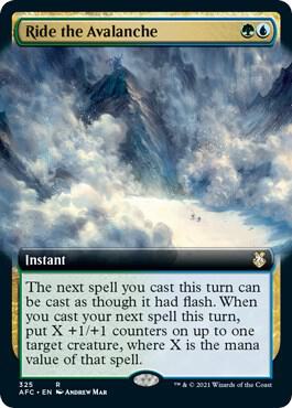 Ride the Avalanche (Extended Art) (325) [Forgotten Realms Commander] [Extended Art]