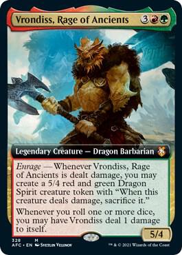 Vrondiss, Rage of Ancients (Extended Art) (328) [Forgotten Realms Commander] [Extended Art]