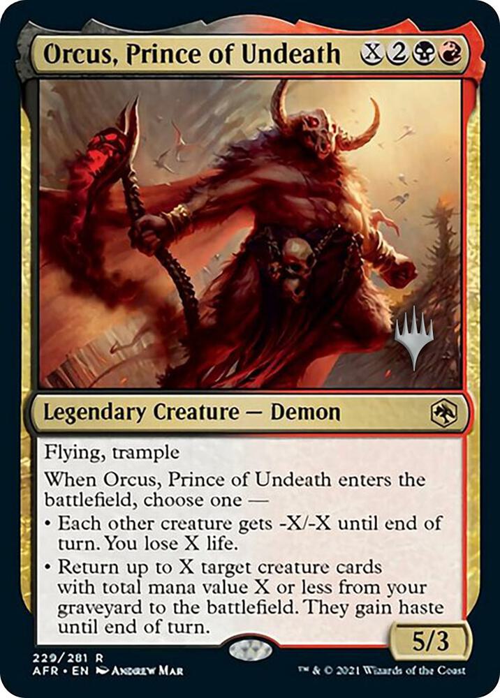 Orcus, Prince of Undeath (229) [Adventures in the Forgotten Realms Promos]