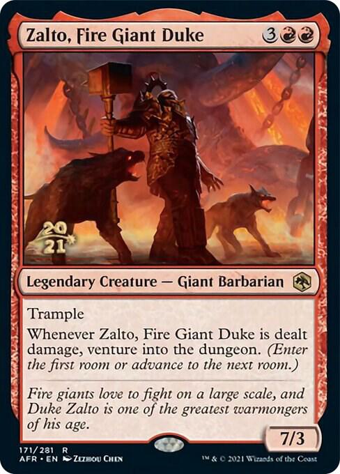 Zalto, Fire Giant Duke (171) [Prerelease Cards]