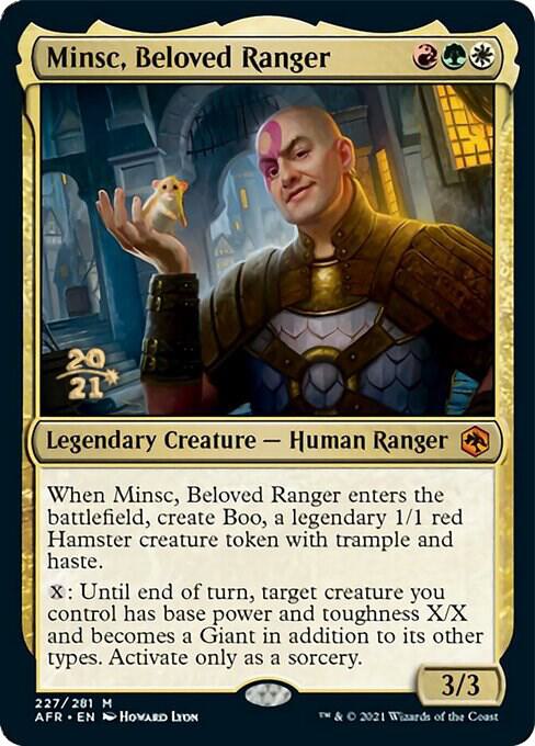 Minsc, Beloved Ranger (227) [Prerelease Cards]