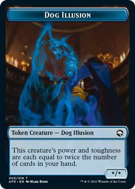 Dog Illusion // Boo Double-Sided Token (3 // 10) [Adventures in the Forgotten Realms]