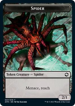 Spider // Zombie Double-Sided Token (7 // 9) [Adventures in the Forgotten Realms]