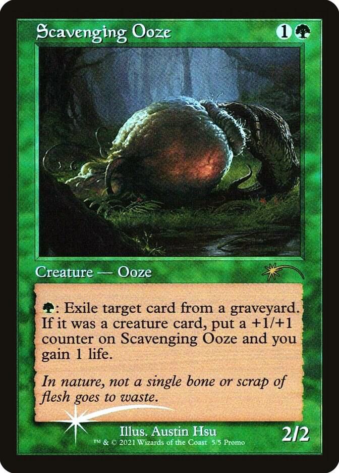 Scavenging Ooze (Retro Frame) (5) [WPN & Gateway Promos]