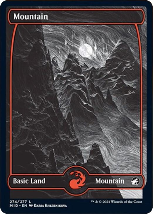 Mountain (274) [Innistrad: Midnight Hunt] [Full Art, Showcase]