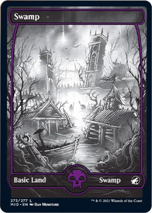 Swamp (273) [Innistrad: Midnight Hunt] [Full Art, Showcase]