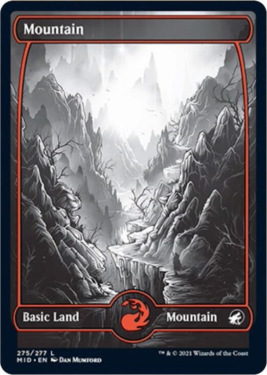 Mountain (275) [Innistrad: Midnight Hunt] [Full Art, Showcase]