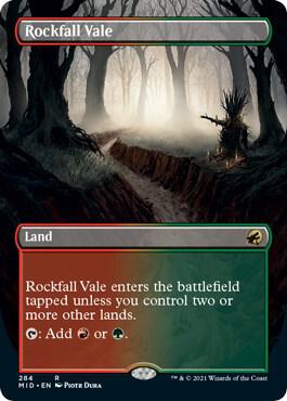 Rockfall Vale (Borderless) (284) [Innistrad: Midnight Hunt] [Borderless]